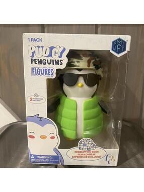 Pudgy Penguin Military Penguin Action Figure w/ Hat & Glasses